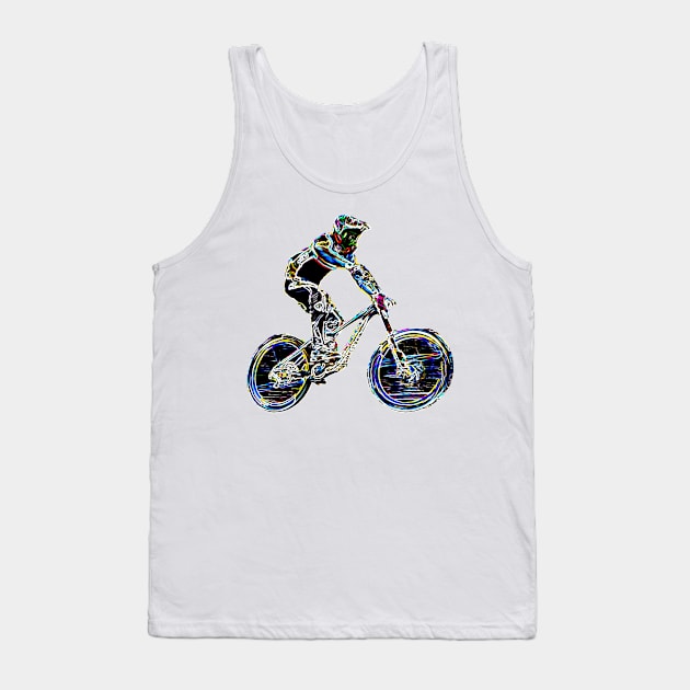 mtb downhill Tank Top by rickylabellevie